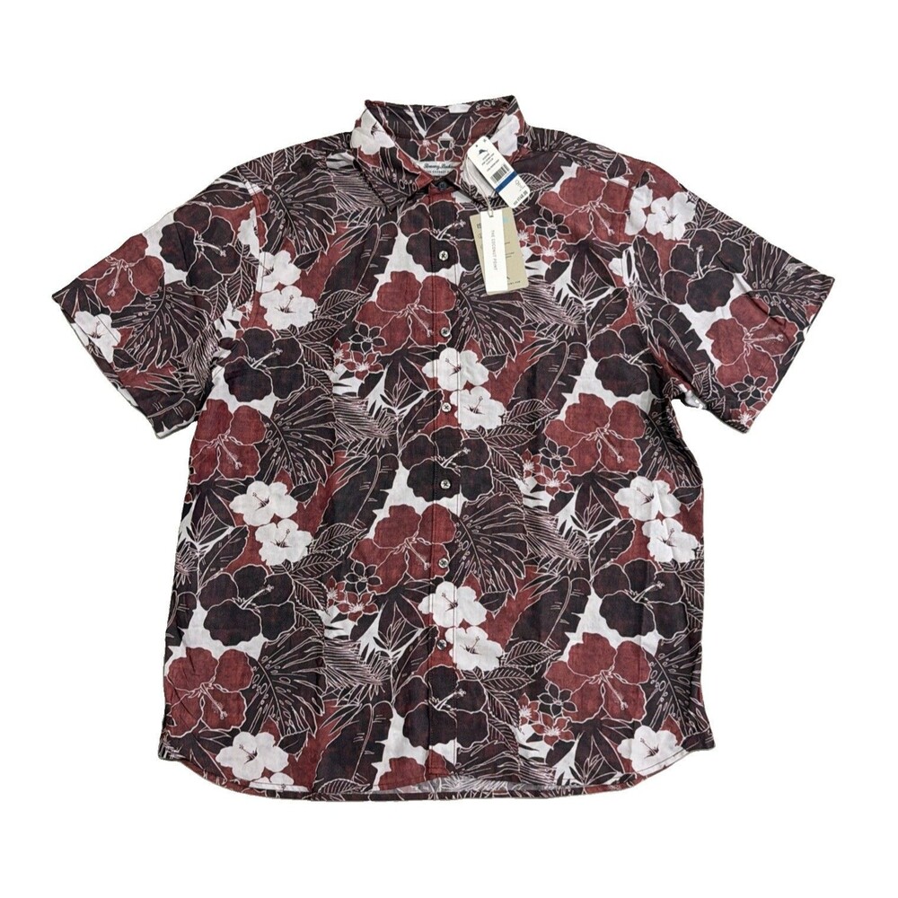 Men's XL Tommy Bahama Sport Coconut Point Playa Flor Short Sleeve ButtonUp $148